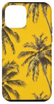 Coque pour iPhone 12 mini Jaune Vintage Motif Palmier Tropical Paradise Decor