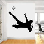 56X59Cm Fotboll Dekaler Sport Barn Rum Väggdekor Väggklistermärke Tatuering Väggklistermärke Självhäftande Mural Konst Heminredning