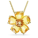 Swarovski smykke Florere necklace Flower, Yellow, Gold-tone plated - 5650570