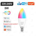 E27 E14 GU10 Bulb WIFI Bluetooth, Dimmable Smart LED Lamp RGB, Light Bulb, Alexa