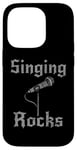 Coque pour iPhone 14 Pro Singing Rocks, chanteur chanteur musicien rock Goth