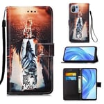 Xiaomi Mi 11 Lite 5G Designer PU Case Cat&amp;Tiger