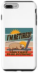 iPhone 7 Plus/8 Plus Sloth treadmill relaxed eyes closed humorous retirement lazy Case