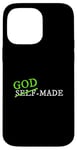 Coque pour iPhone 14 Pro Max Graphique vert vieilli fabriqué par Dieu vert