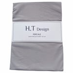 HT Design Kuvertlakan Percale Ljusgrå 90x200