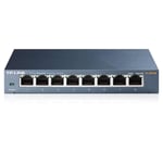 TP-LINK (TL-SG108) 8-Port Gigabit Unmanaged Desktop Switch Steel Case