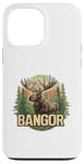 Coque pour iPhone 13 Pro Max Bangor Maine Moose Vacances en plein air Été Automne Randonnée Nature