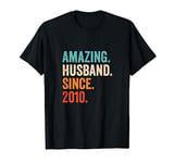 Amazing Husband Since 2010 14th wedding anniversary 14 years T-Shirt