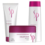 Lot Cheveux Colorés Wella Sp Color shampoo 250ml + Baume 200ml + mask