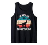 I'm With The Dinosaur Brontosaurus, Dino Gifts For Kids Tank Top