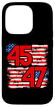 Coque pour iPhone 14 Pro 45 47 Trump 2024, Trump President 45 47, 45 47 Chemise pour homme