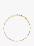 BARTLETT LONDON Men's Thin Box Chain Bracelet