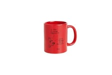 Art&Design24 Mug « Antidote » en céramique, rouge 8,2 x 9,7 cm, capacité 330 ml