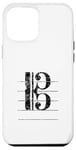 Coque pour iPhone 12 Pro Max Clef de Ténor (Noir Ancien) Trombone, Violoncello, Cello