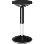 Songmics - Tabouret Dynamique, Tabouret Assis Debout, Siège de Travail Rotatif à 360°, Ergonomique, Hauteur réglable 56-81 cm, Montage Facile, Noir