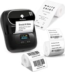 Phomemo M110 Label Printer, 3 Label Rolls Set, Upgraded Label Maker Machine for Phone and Windows/Mac(USB), Bluetooth Label Maker for Home, Office and Small Business