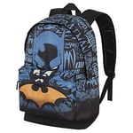 DC Comics Batman Wayne-Sac à dos HS FAN 2.0, Bleu