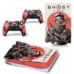 Autocollant Sticker pour Sony PS5 Édition numérique, GHOST OF TSUSHIMA-1427