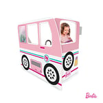 Barbie - Deluxe Campervan - Dream Camper for Girls and Boys - Van Accessories, BBQ Grill, Campfire, Child Sized Campervan Included- Pretend Play Toy for 3 Years Old and Up