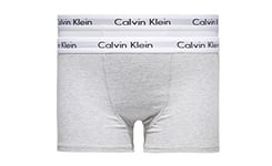 Calvin Klein Boy's Modern Trunk Boxer Shorts, White (White/Grey Htr 926), 140 cm (Manufacturer size: 8-10)