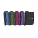 Oxford Cahier bureau Urban Mix - reliure spirales couverture polypro 180 pages petits carreaux 14,8 x 21 cm