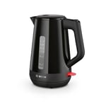 Bosch MyMoment Delight TWK1M123GB Plastic Cordless Kettle, with dual sided water gauge, 1.7 Litres, 3000W - Black