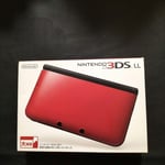 Nintendo 3DS LL Portable Video Game Console Red and Black