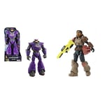 Buzz Lightyear Disney Zurg Space Robot (13.75 Inch), Villain Action Figure from the Film, 4 Years+ & Disney Buzz LightYear Jr. Zap Patrol Izzy Space Ranger Action Figure Astronaut (5 Inch), 4 Years+