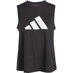 adidas Femme Train Essentials Big Performance Logo Training Tank Top, Black/White, M