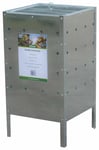 Woodside Square Garden Galvanised Steel Rubbish Incinerator - 100l Capacity