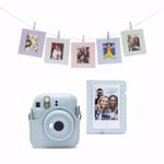 Fujifilm Instax Mini 12 Accessory Kit Pastel Blue. Veske, album og rammer