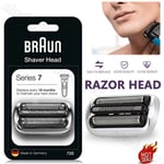 For Braun Series 7 73S Electric Shaver Head Replacement Shaver Head - Silver UK