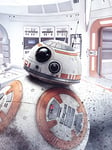 STAR WARS: The Last Jedi Bb-8 Peek 60x80cm Canvas, Multi-Colour, 60 x 80 x 3.2 cm