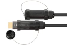 Python Aoc Hybrid Hdmi« 2.0B Kabel, Stålpansret, 10M