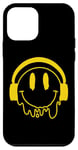 Coque pour iPhone 12 mini Sourire jaune fondant drôle souriant visage dégoulinant mignon