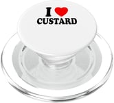 I Heart (Love) Custard Dessert Pastry Frozen Pudding PopSockets PopGrip for MagSafe