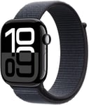 Apple Watch 10 46mm GPS+4G Alu Sport Loop Jet Black/Ink