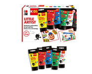 Marabu 0305000000001 - Kids Little Artist, Peinture pour Artistes et travaux manuels, 6 x 75 ML, végétalien, séchage Rapide, pour Enfants à partir de 3 Ans