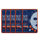 Nip + Fab Face Masks x 5 ~ 2% Glycolic Acid Fix Extreme Bubble ~ Sheet Masks