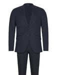 Jack & J S Jprriviera Linen Suit Slim Fit Sn Marinblå