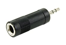 Plugger, adaptateur simple fiche Jack femelle stéréo 6.35mm vers fiche mini Jack mâle stéréo 3.5mm. Gamme des câbles et adaptateurs Easy adoptée depuis des années par les professionnels de l'audio.