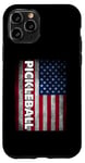 iPhone 11 Pro Pickleball American Flag USA Pickle Ball Player Patriotic Case