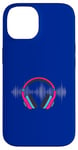 Coque pour iPhone 14 Casque pour artistes, DJ, contrôle audio LED clignotant