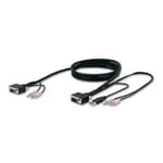 Belkin SOHO KVM Replacement Cable Kit - Tastatur / video / mus / lydkabel - USB  HD-15 (VGA)  ministereojakk (hann) til HD-15 (VGA)  ministereojakk