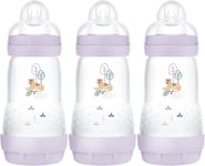 Anti-Colic Baby Bottles Pack of 3, Self-Sterilising 260ml, BPS/BPA Free