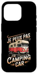 Coque pour iPhone 16 Pro Je Peux Pas J’ai Camping Car Homme Humour Retraite Vintage