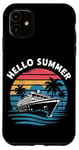 Coque pour iPhone 11 Hello Summer Funny Student Teacher Last Day of School Cruise