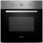 Montpellier MSBFO65SS 65ltr Built In Single Oven In Stainless Steel, 5 Functions - TruFan