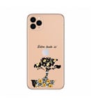 Coque iphone 11 personnalisee bonsai jaune moutarde