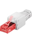 Tool-free RJ45 network connector CAT 6 UTP unshielded